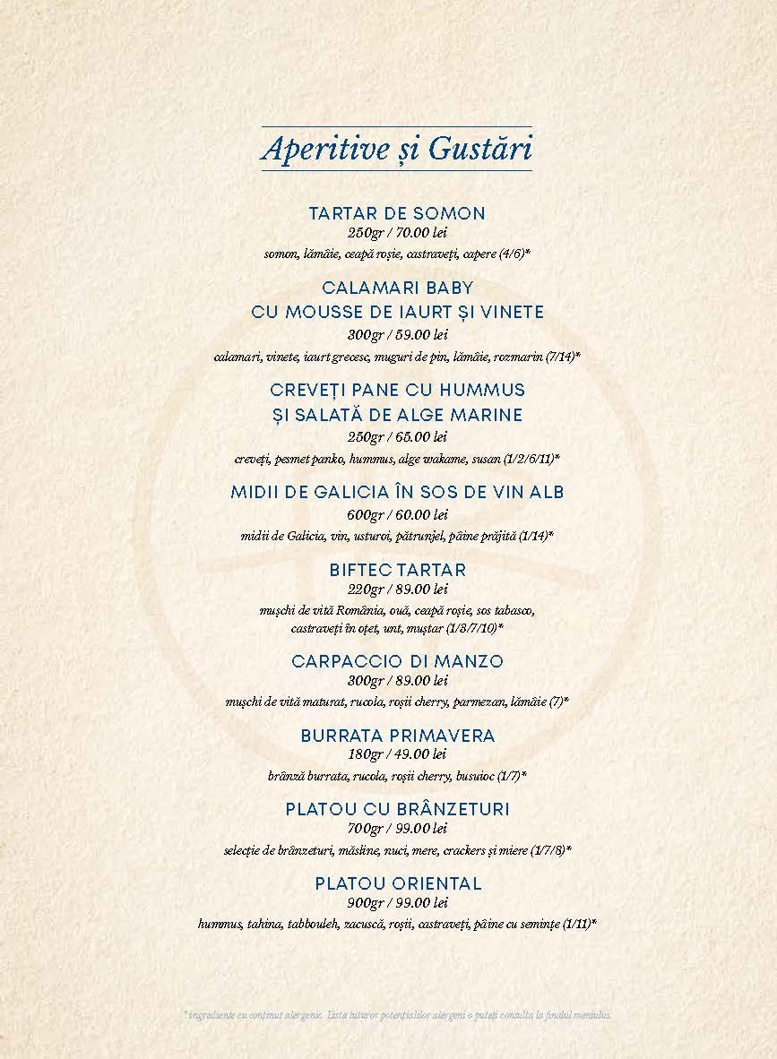 Meniu Casa Rebeca — pagina 1